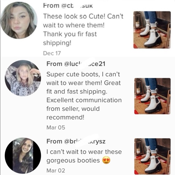 Removable Jeweled Ankle Strap White Chelsea Boot - Picture 10 of 13